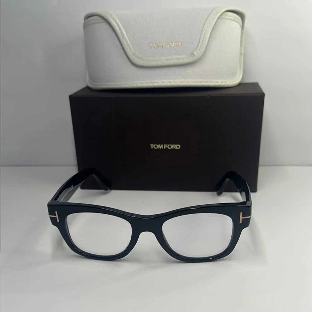 Tom Ford Black Eyewear with White Case